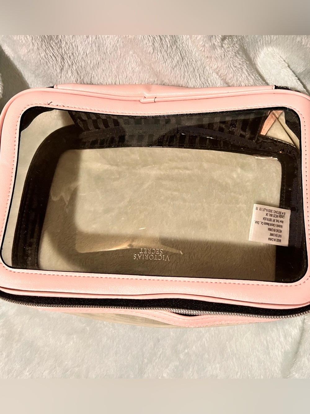 3 bags included.1 Victoria's Secret Pink Clear Top Cosmetic Pouch